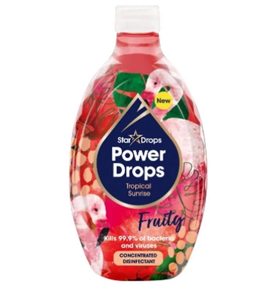The Pink Stuff Power Drops Konzentriertes Desinfektionsmittel Fruity Tropical Sunrise 250 ml
