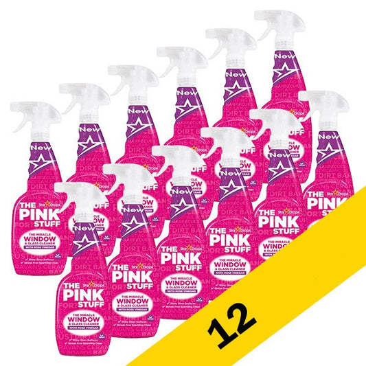 The Pink Stuff Glasreiniger 750 ml – 12er-Pack